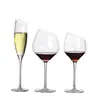 Estilo Lujo Ligero Copa de Vino Tinto con Borde Dorado, Copa de Cáliz, Copa de Cóctel de Vidrio, Copa de Champán para Bar, Copa de Vino
