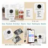 Mini Impresora Transfronteriza Pequeña Portátil Mini Bolsillo Etiqueta Foto Error Térmica Bluetooth