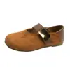 Zapatos Mary Jane de gamuza estilo francés con velcro para mujer, nuevo modelo de verano, suela suave, casual, bailarinas de corte bajo