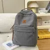 Mochila de Pana para Mujer Simple de Gran Capacidad Bolsa para Estudiante de Secundaria Mochila Retro de Escuela Secundaria Americana Bolsa para Computadora