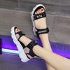 Sandalias deportivas 2023 nuevas para mujer de verano celebridad de internet planas casuales zapatos de playa para estudiantes suela suave ligeras talla grande moda