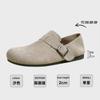 Zapatos Boken de cuero genuino con todo incluido para mujer, zapatos casuales con aumento de altura oculto, zapatos Tods con punta grande que combinan con todo, zapatos Boken sencillos sin cordones