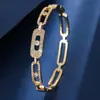 Pulsera de cadena con incrustaciones de circonita de lujo ligero transfronteriza, de alta gama, moderna, única, elegante y versátil para fiestas