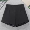Shorts de cor sólida estilo Chanel transfronteiriços femininos de cintura alta roupa feminina leggings slim fit linha A hot pants 8379
