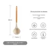 Conjunto de Espátula de Silicone e Concha para Panelas Antiaderentes, Utensílios de Cozinha Domésticos, Espátula Anti-Queimadura para Cozinha
