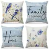Chegada Nova da Amazon Capa de Almofada Estampada com Flores para Plantio Primavera Decoração Simples para Interior Almofada de Sofá Conjunto Almofada de Carro