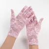 Guantes Finos de Encaje Cortos para Mujer de Primavera y Verano, Guantes para Conducir con Protección Solar, Viajes al Aire Libre, Protección Solar, Fotografía, Etiqueta de Novia