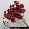 Arte Floral para Casamento Flor Vermelha Material de Fundo Decoração Ikebana Rosa Eucalipto Arranjo para Sala de Estar Interna