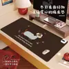 Alfombrilla de escritorio de estudio de dibujos animados de cachorro Maillard, tierra de diatomeas, resistente a la suciedad, fácil de cuidar, uso doméstico, alfombrilla para ratón, alfombrilla grande para teclado