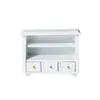 Sofá de Cuero Miniatura Muebles para Casa de Muñecas Miniatura Escala B12 Sala de Estar Silla Individual Sofá de Cuero con Doble Reposabrazos Ob11