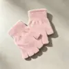 Guantes Acolchados para Mantener el Calor y Proteger del Frío en Otoño e Invierno para Hombres y Mujeres en Clase Engrosados con Pestaña de Imitación de Mink Nylon Guantes Cálidos para Adultos