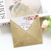 Convites de Casamento com Pó Glitter Transfronteiriço Cartões de Boas Festas Cortados a Laser Convites Gravados com Pequenos Furos de Renda