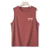 Comércio Exterior Verão Masculino Regata Cross-Fit Esportes Fitness Moletom Verão Tamanho Grande Masculino Camiseta sem Manga Camiseta de Manga Curta