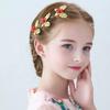 Acessórios de Cabeça de Borboleta para Crianças Acessórios de Cabelo de Princesa Loira para Meninas Acessórios de Vestido de Meninas Grampo Lateral Feito à Mão Flor de Cabelo