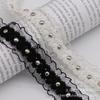 Punto Nuevo explosión negro y blanco elástico hueco garra uña encaje encaje pez cinta ropa diy accesorios de ropa