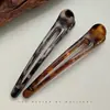Presilha de Cabelo Estampa de Leopardo, Presilha Grande para Franja Lateral, Acessório de Cabelo da Moda para Meninas