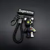 Novo Chaveiro Mecânico de Urso Pingente de Carro Desenho Animado da Moda Decoração Criativa para Bolsa de Casal Chaveiro de Silicone