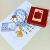 Ouro Puro 999 Masculino e Feminino Estiloso Criativo Tendência Joia Pingente Fofo e Requintado Presente para Amigos Atacado