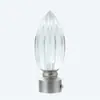 Varão de cortina com cabeça de cristal, varão de cortina de alta qualidade com cabeça decorativa de cristal, modelo 2026