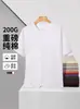 Nueva Camiseta de Algodón Puro de Verano de 200g con Hombros Caídos, Top Unisex