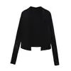 Chaqueta Corta de Lana Tencel con Protección Solar para Mujer 2025 Verano Nuevo Cárdigan Casual Versátil Camiseta de Manga Larga Chal