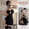 Ropa interior sexy de Yi Meng Yao, estilo sexy de cheongsam antiguo, estilo de borlas en el cuello, todo tipo de aberturas altas, corte recto libre
