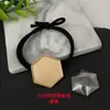 Yingyi Joias DIY Base de Corda de Cabelo de Brocado Song com Tampa Trevo de Quatro Folhas Redonda Corda de Cabelo de Linha Dupla Material de Acessórios de Cabelo Estilo Chinês