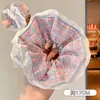 Scrunchie com vibe feminina, elástico de cabelo coreano fofo, acessório de cabelo estilo preguiçoso oversized, faixa de cabelo para coque