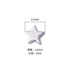 Cuentas de plata s925 cuentas sueltas cuentas de pentagrama de estrella pequeña material DIY accesorios para pulsera accesorios