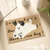 Alfombra de Baño de Dibujos Animados, Felpudo Absorbente Antideslizante para Puerta de Baño, Alfombra Gruesa de Imitación Cachemir para Sala de Estar, Manta para Mesita de Noche de Dormitorio
