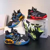 Zapatos Deportivos Infantiles Transpirables Zapatos de Baloncesto para Niños Primavera y Otoño Nuevos de Moda Zapatos de Malla Modernos Suela Suave Zapatos de Correr para Niños