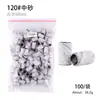Anillos de Lijado para Pulir Uñas, Rollos de Papel de Lija para Pulir, Anillos de Lijado de Alta Calidad para Brocas de Uñas, Coloridos, 100 Piezas/Paquete