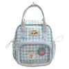 Nuevo Mochila Mini Transparente Estilo Perezoso Cuadros Dulces Frescos de Alto Valor Estilo Japonés Ins para Niñas