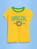 Camiseta Picante y Ardiente con Corte Ajustado y Estampado de Bandera Nacional, Crop Top para Mujer, Estilo Sexy Y2K, Camiseta para Mujer Transfronteriza, Estilo Corto Europeo y Americano de Verano