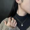 Cadena clavicular año de nacimiento rojo celebridad de internet Zodíaco collar de dragón giratorio anillo femenino aretes de botón traje de dragón giratorio