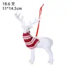 Pingentes de decoração de Natal, acessórios de atmosfera de alce para árvore de Natal em vitrine, pendentes decorativos, decorações para casa