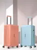 Nova Mala de Viagem de Abertura Frontal Modelo Transfronteiriço Feita de Material PC com Cadeado de Combinação TSA, Rodas Silenciosas e Alça de Mão