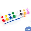 3ML8 Colores One-piece Relleno de Pigmento Acrílico Graffiti Yeso Muñeca Tira de Pigmento Multicolor Pintado Conjunto de Graffiti Hecho a Mano