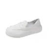 Nuevos Zapatos de Enfermera de Suela Blanda 2026, Mocasines Slip-On de Suela Gruesa que Aumentan la Altura, Zapatos de Cuero para Mujer Cómodos de Doble Uso