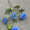 Viento de océano azul flores de simulación para boda al por mayor azul oscuro azul zafiro azul bruma blanco boda camino guía techo flores falsas