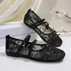 Zapatos Planos Transpirables de Correa Cruzada con Lazo, Boca Baja, Comercio Exterior Europeo y Americano, Primavera y Verano 2026, Nuevos, Tallas Grandes, Venta al por Mayor