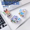 Imanes para Refrigerador de Acrílico Personalizados DIY Mercancía de Celebridades Ciudades Turísticas Souvenirs Culturales y Creativos, Se Pueden Hacer Dibujos Animados y Animaciones a Partir de Fotos