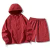 250507001Upf50+ Ropa de Protección Solar de Verano para Exteriores Traje de Shorts para Pareja Es Ligero, Casual y Moderno