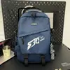 Mochila de moda estilo japonés para trabajo ligero con diseño de letras geniales para estudiantes, adecuada para la escuela, vacaciones y viajes cortos