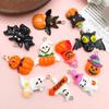 Colgante de resina de Halloween murciélago colgante de calabaza creativo accesorios para llavero DIY fantasma