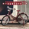 Aleación Bicicleta de 28 Pulgadas Retro Infantil Manillar Deslizante Regalo Adorno Modelo de Coche de Juguete Simulación Retro