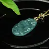 Pingente de Jade Natural Aiyu Grau A Paisagem de Água Azul Marca Jade Estilo Étnico Venda por Atacado ao Vivo Dropshipping S4112903