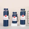 Copo de Água de Aço Inoxidável 316 com Corda, Garrafa de Viagem de Grande Capacidade, Copo Térmico para Negócios, Copo de Chá para Montanhismo, Garrafa com Alça Atacado