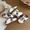 Zapatos para Niños 2026 Primavera Nuevo Modelo Tenis Blancos para Niños Estilo Coreano Color Lavado de Moda Tenis de Estrella para Niños y Niñas