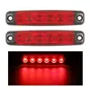 Venta Directa de Fábrica Camión 6LED Luz Larga Lateral Luz Lateral de Camión Remolque Remolque Alta Luminosidad Impermeable Luz de Señal Luz de Esquina